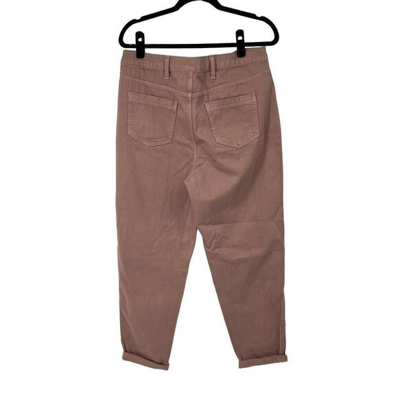 Falls Creek Dusty Pink Button Fly Cuffed Ankle Pants - Picture 2 of 10